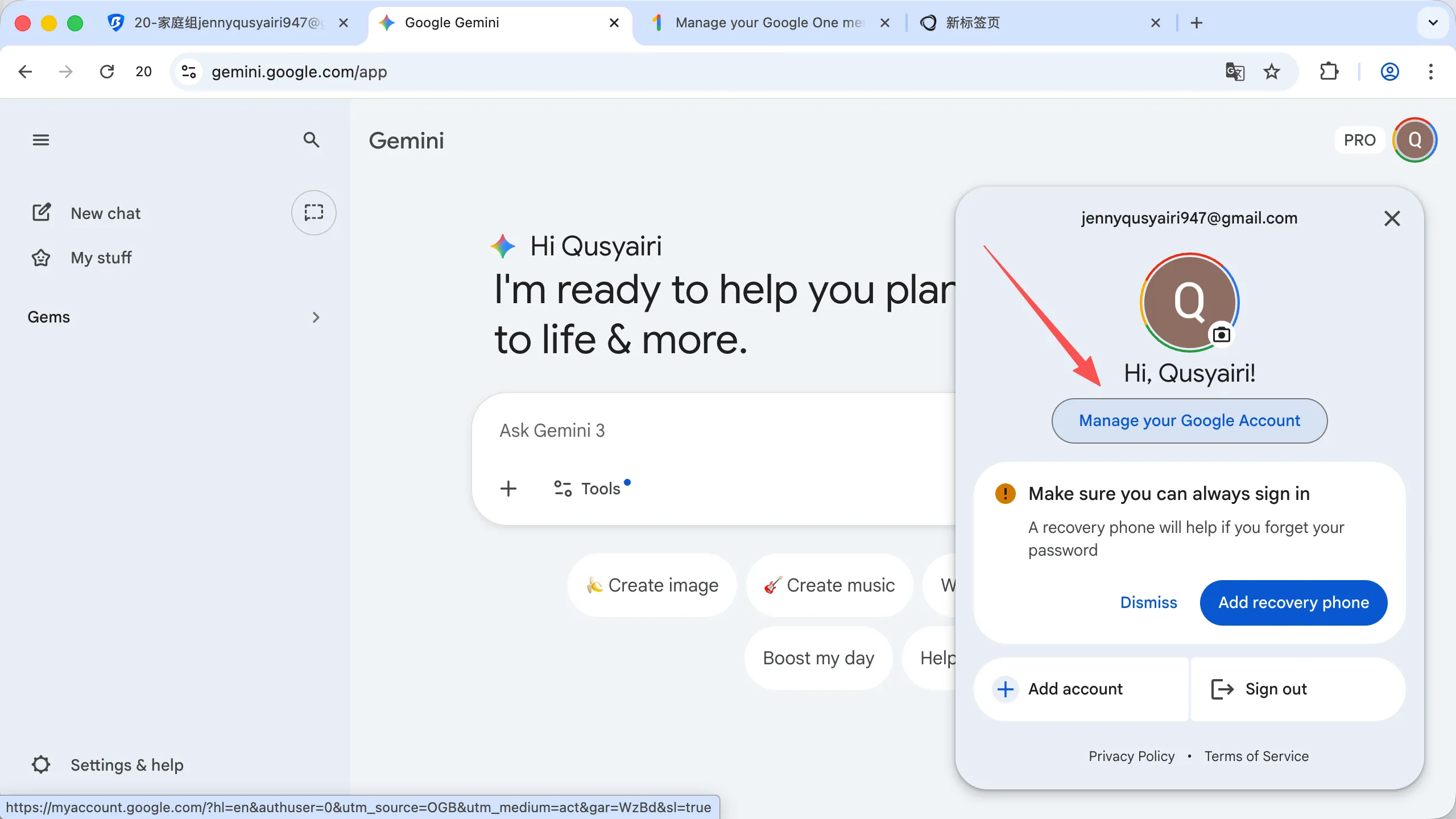 Google 安全页面截图二